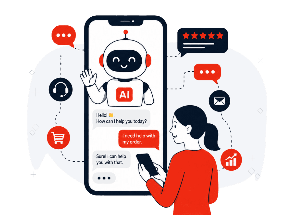 <p><span style="color:hsl(4, 86%, 54%);">Smarter Conversations</span>. Better Customer Experience.</p>