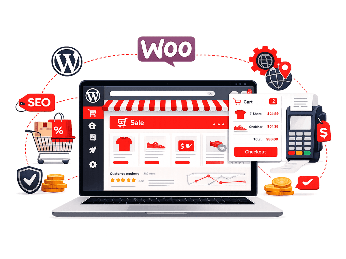 <p><span style="color:hsl(4, 86%, 54%);">Woocommerce Development</span> Services</p>